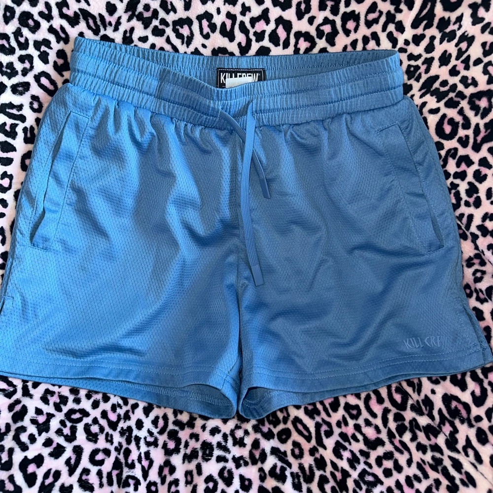 Kill Crew Light Blue Women's Athletic Mesh Shorts